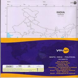 Youva Inda Political Maps 100 Sheets 22778
